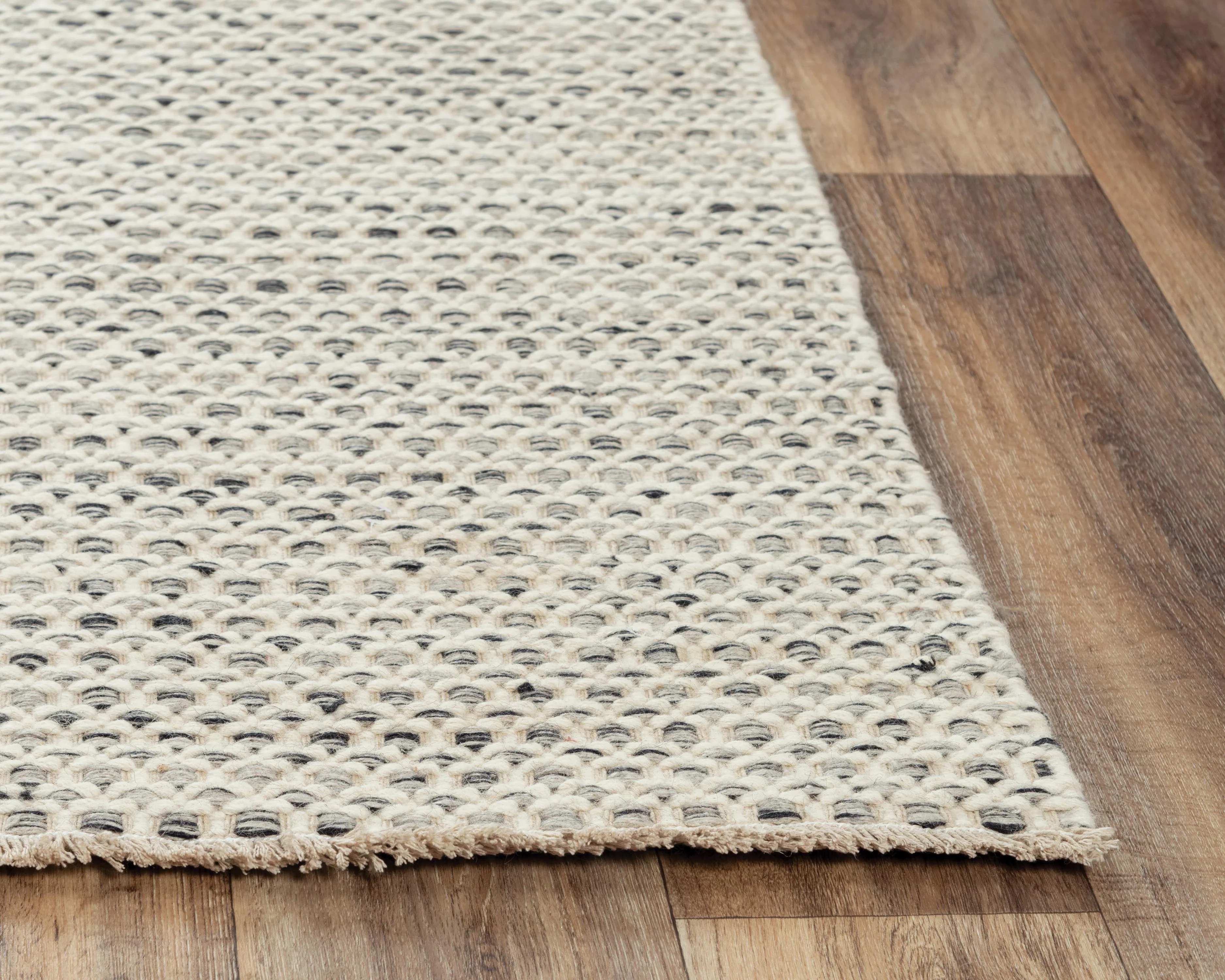 Windsor Hand Woven 100% Wool Basketweave Area Rug - Image 11
