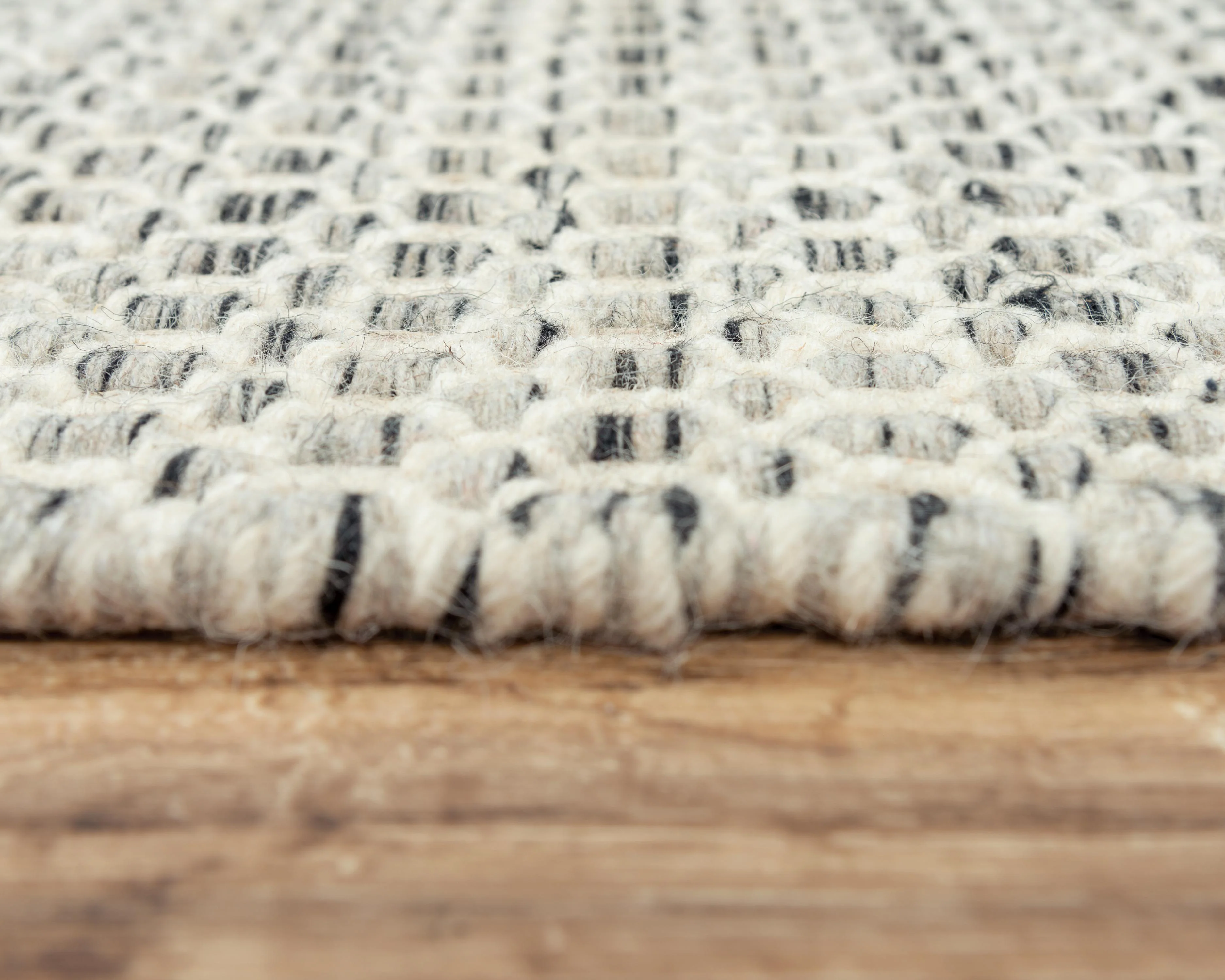 Windsor Hand Woven 100% Wool Basketweave Area Rug - Image 12