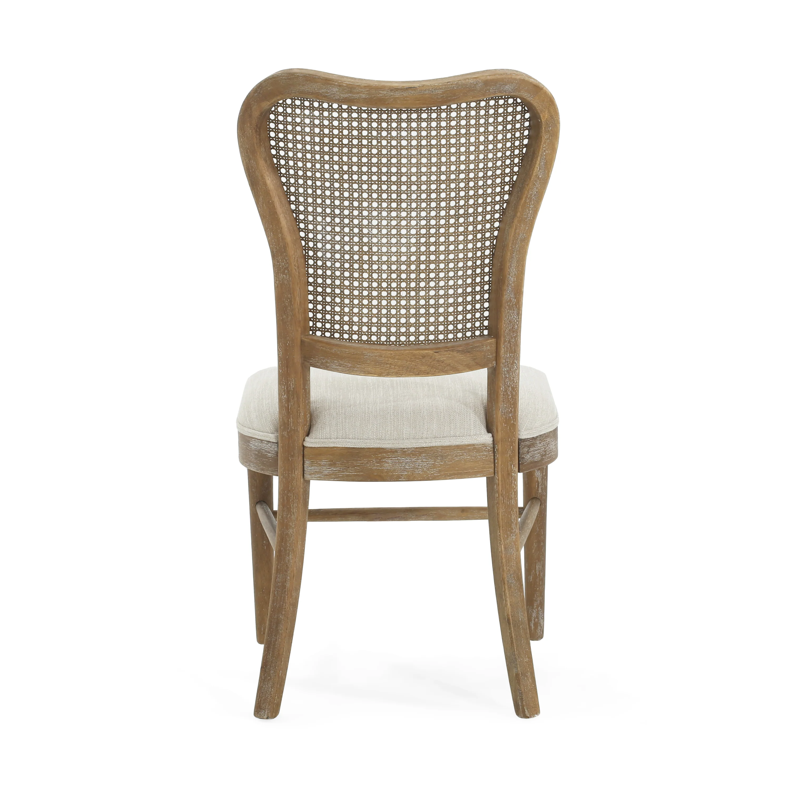 Wood and Woven Cane Dining Chairs, Set of 2 - Image 11