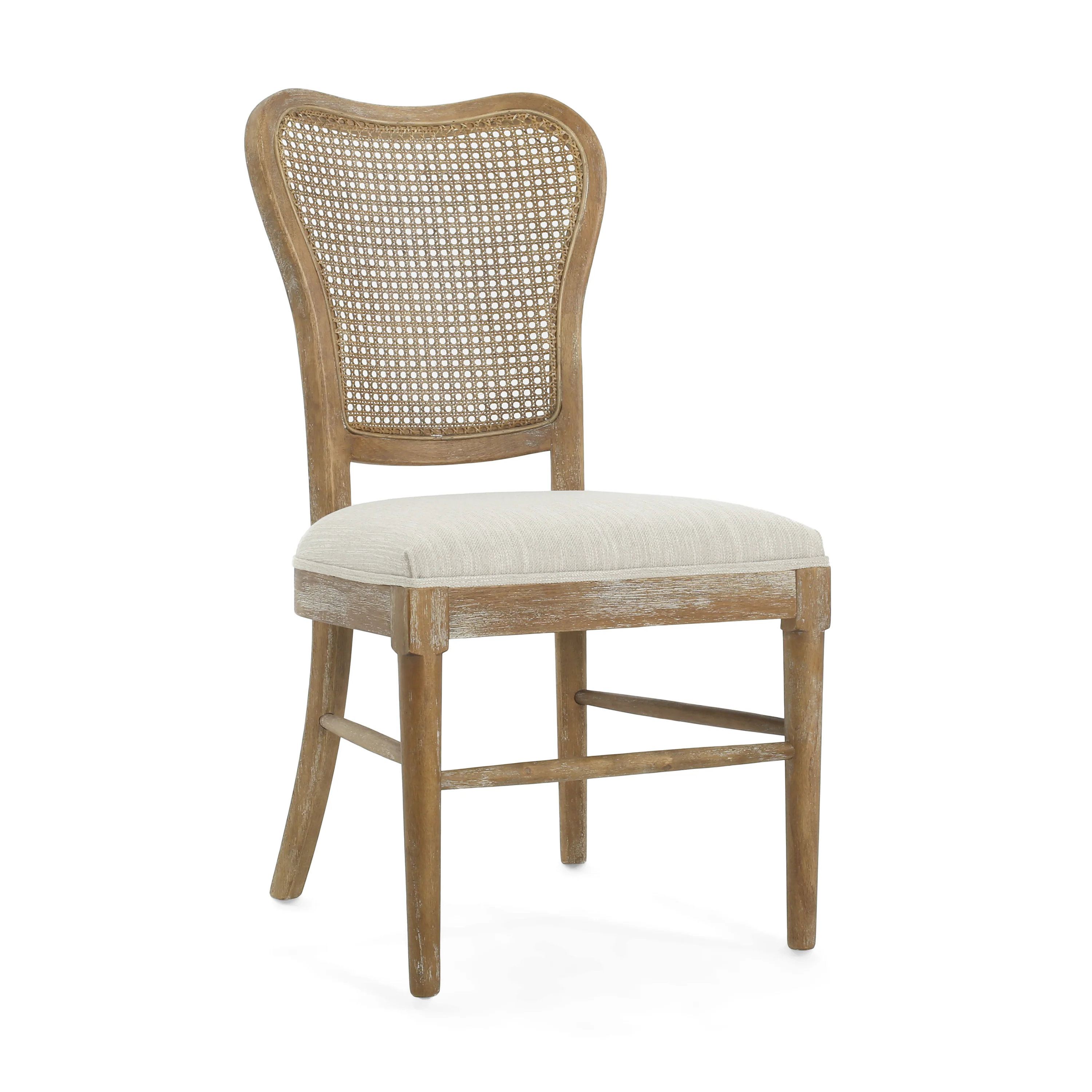 Wood and Woven Cane Dining Chairs, Set of 2 - Image 12