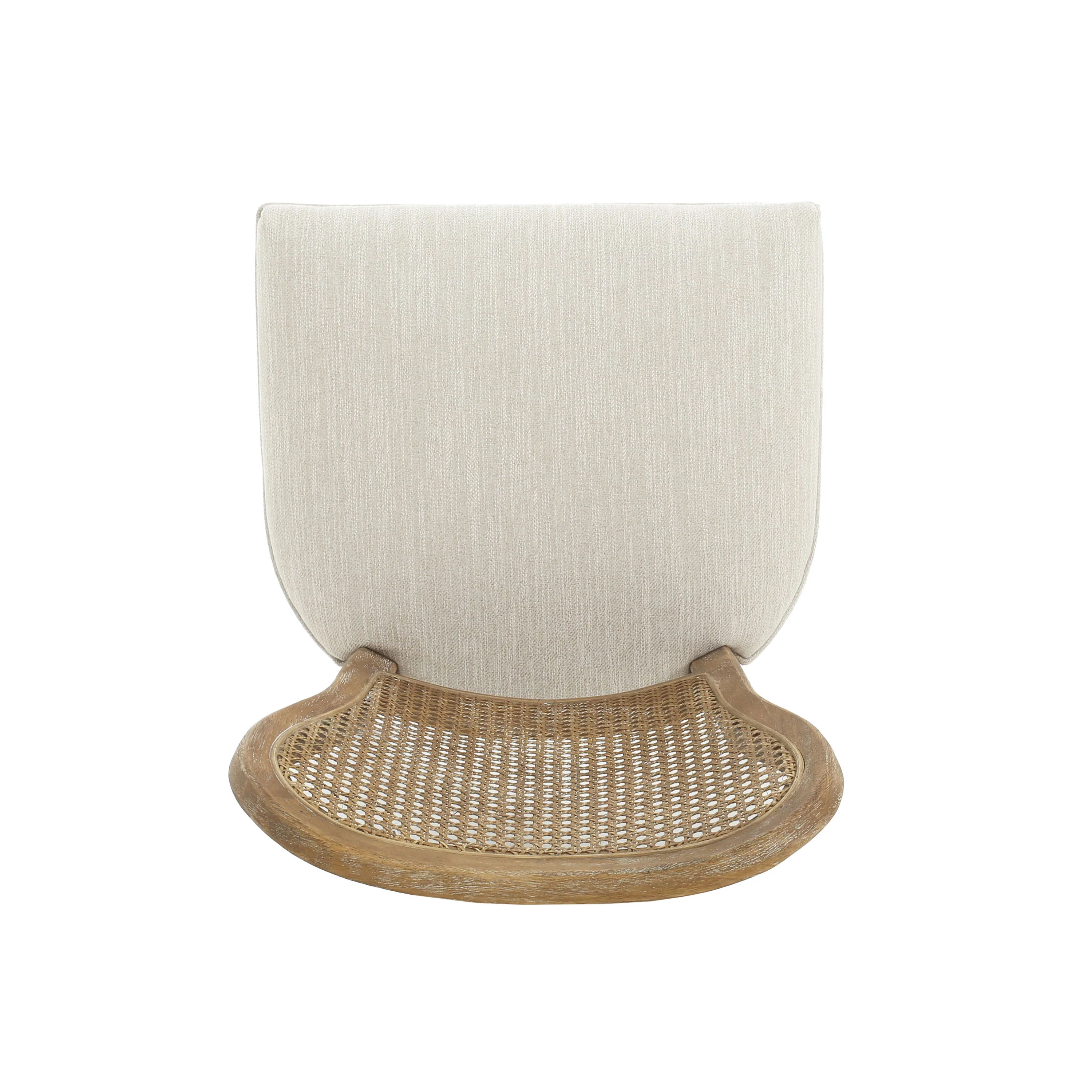 Wood and Woven Cane Dining Chairs, Set of 2 - Image 13