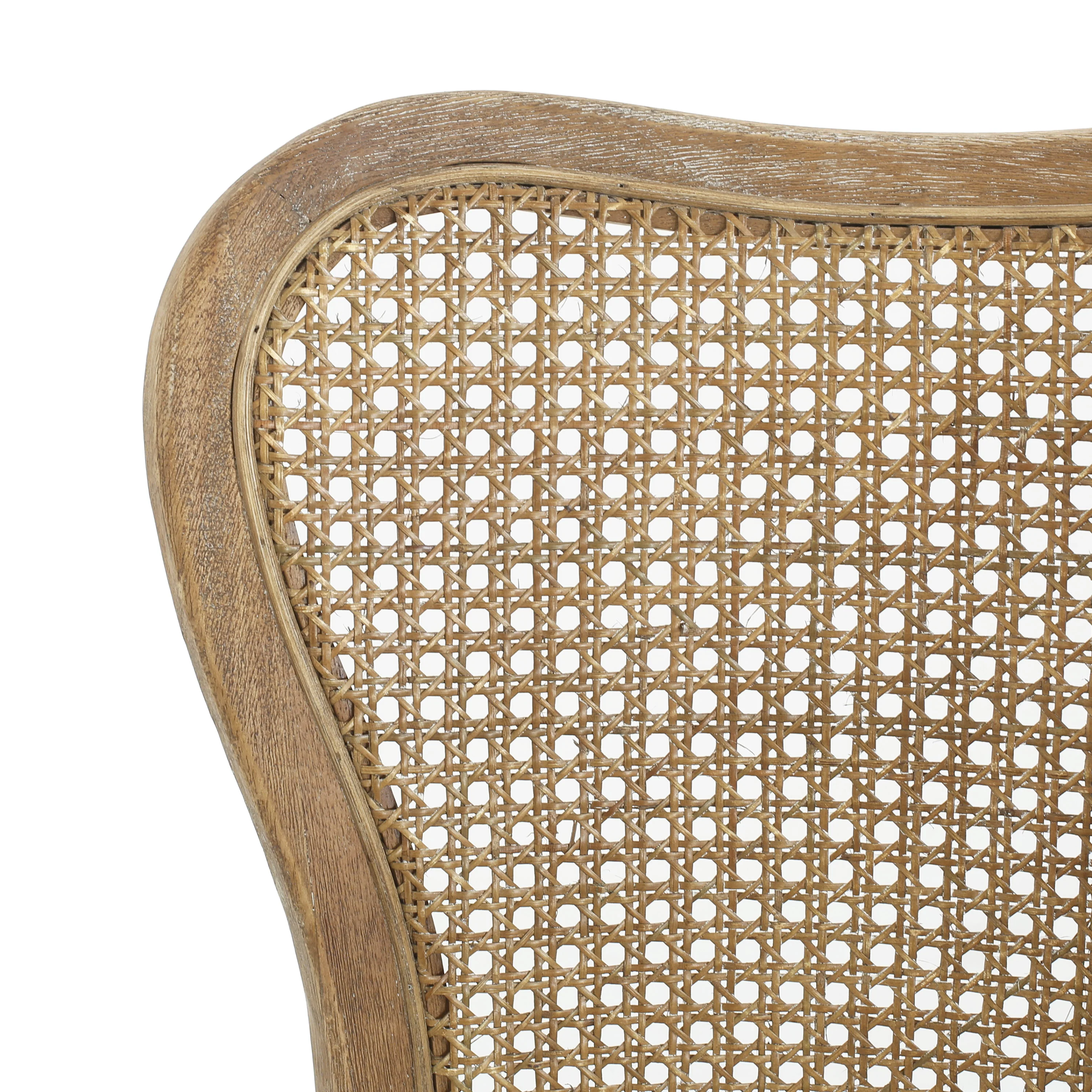 Wood and Woven Cane Dining Chairs, Set of 2 - Image 14