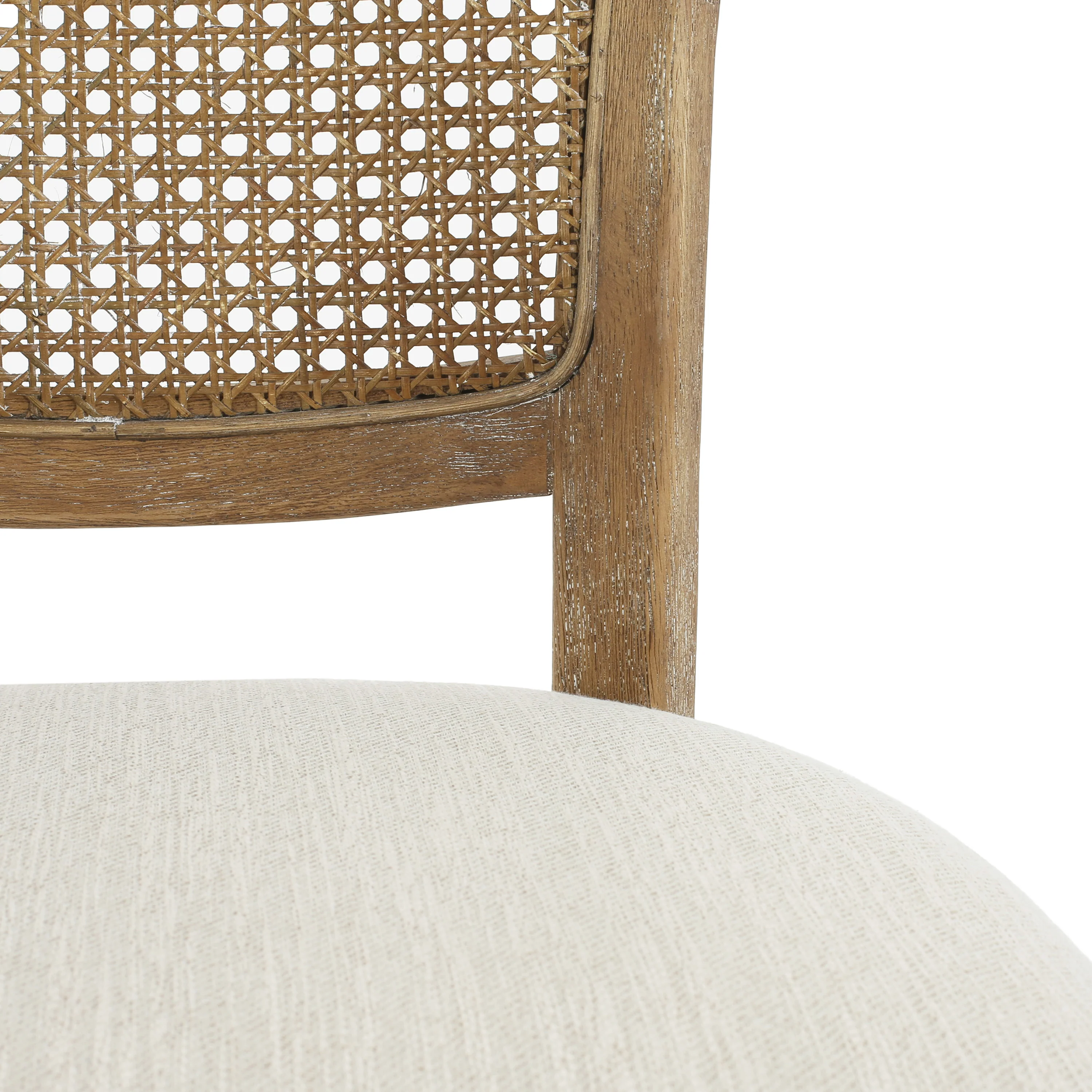 Wood and Woven Cane Dining Chairs, Set of 2 - Image 16