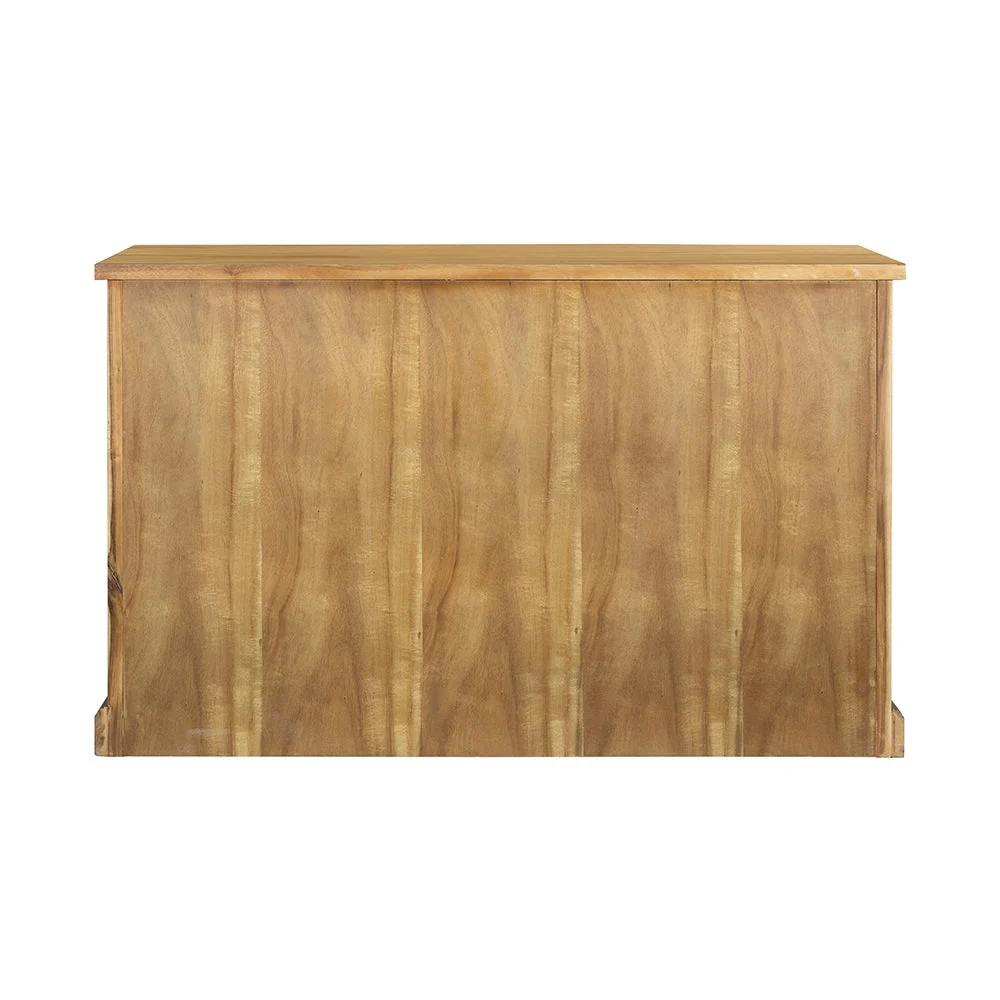 Wooden Desk with Glass Door and 2 Drawers - Image 28