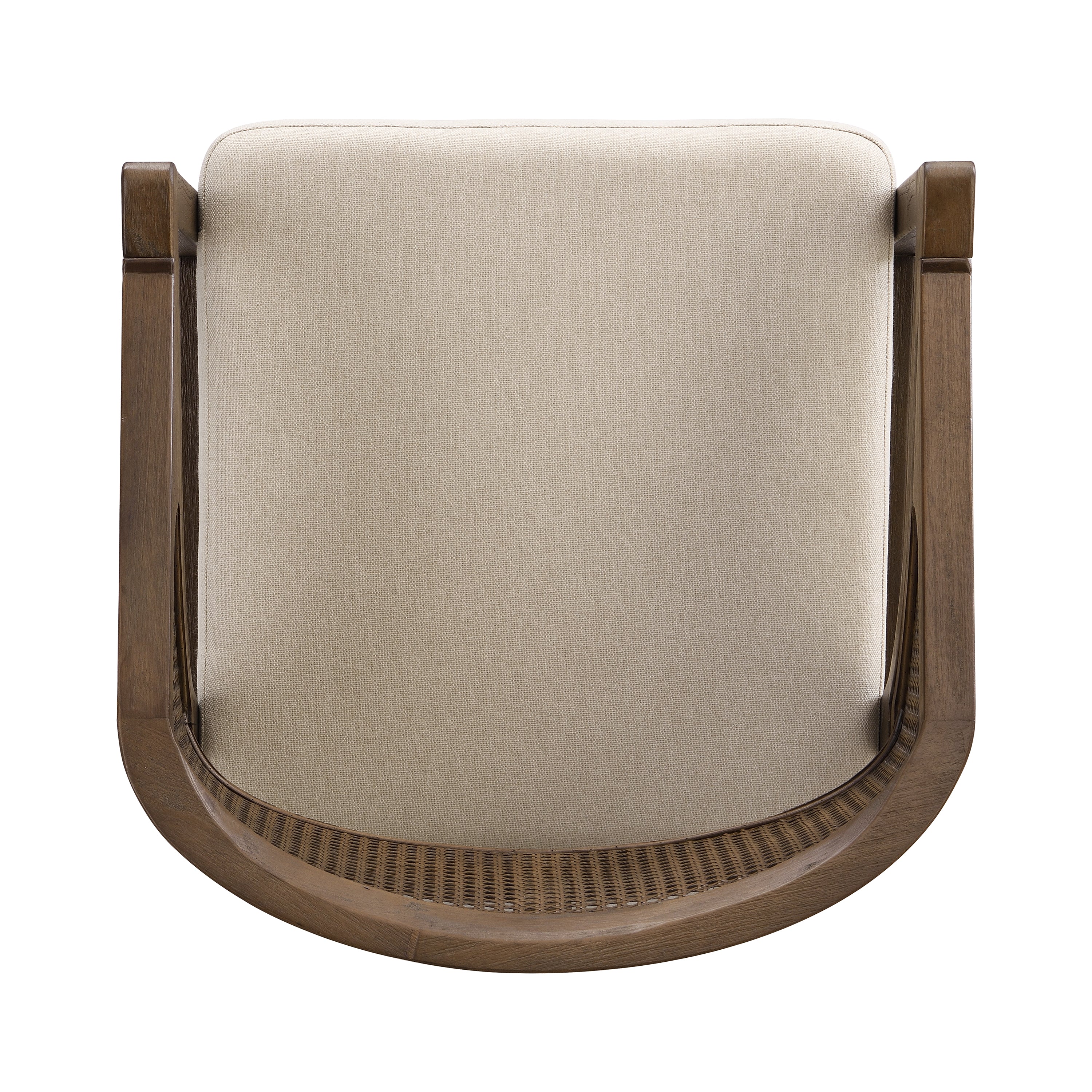 Wooden Frame Dining Chair with Rattan Back, Set of 2 - Image 31