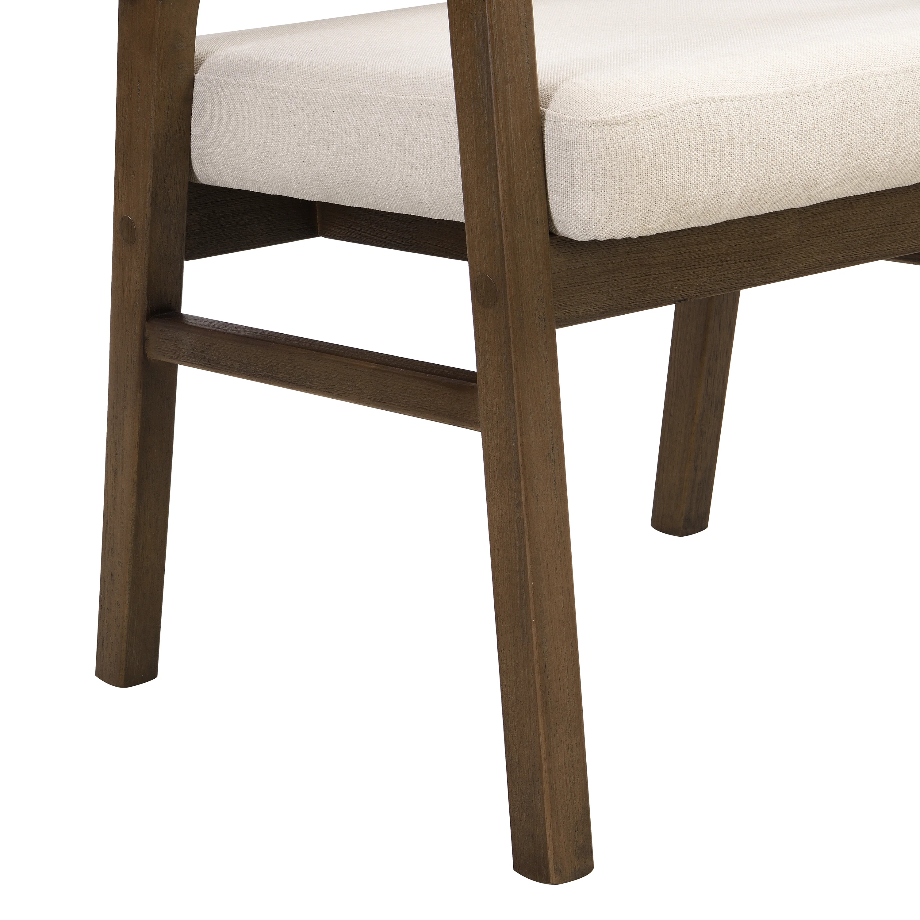 Wooden Frame Dining Chair with Rattan Back, Set of 2 - Image 36