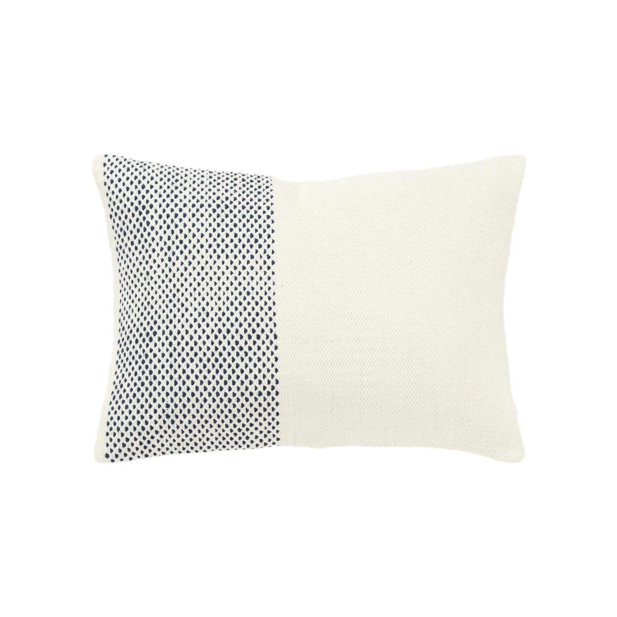 Woven 100% Cotton Color Block Stripe Decorative Throw Pillow - Image 11