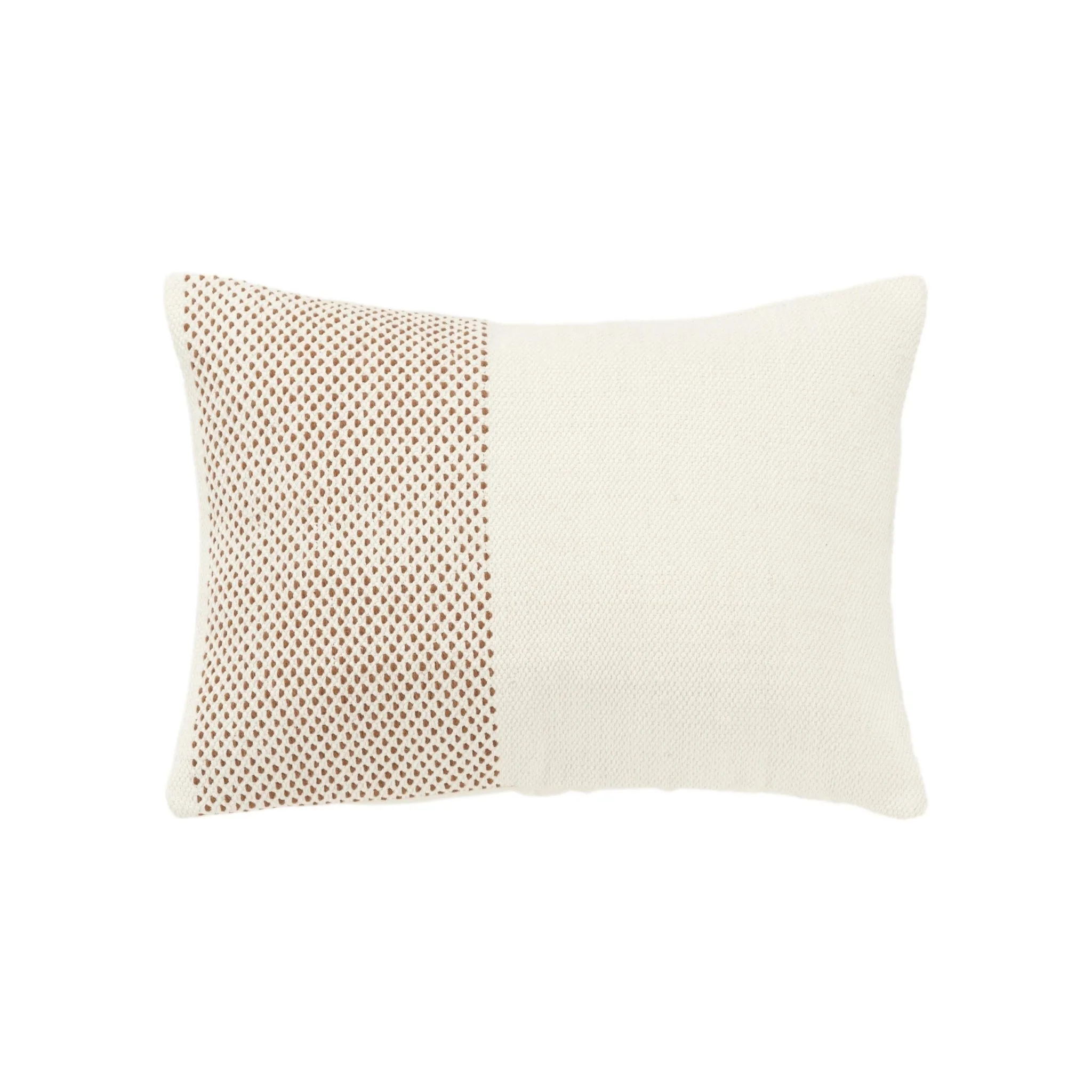 Woven 100% Cotton Color Block Stripe Decorative Throw Pillow - Image 7
