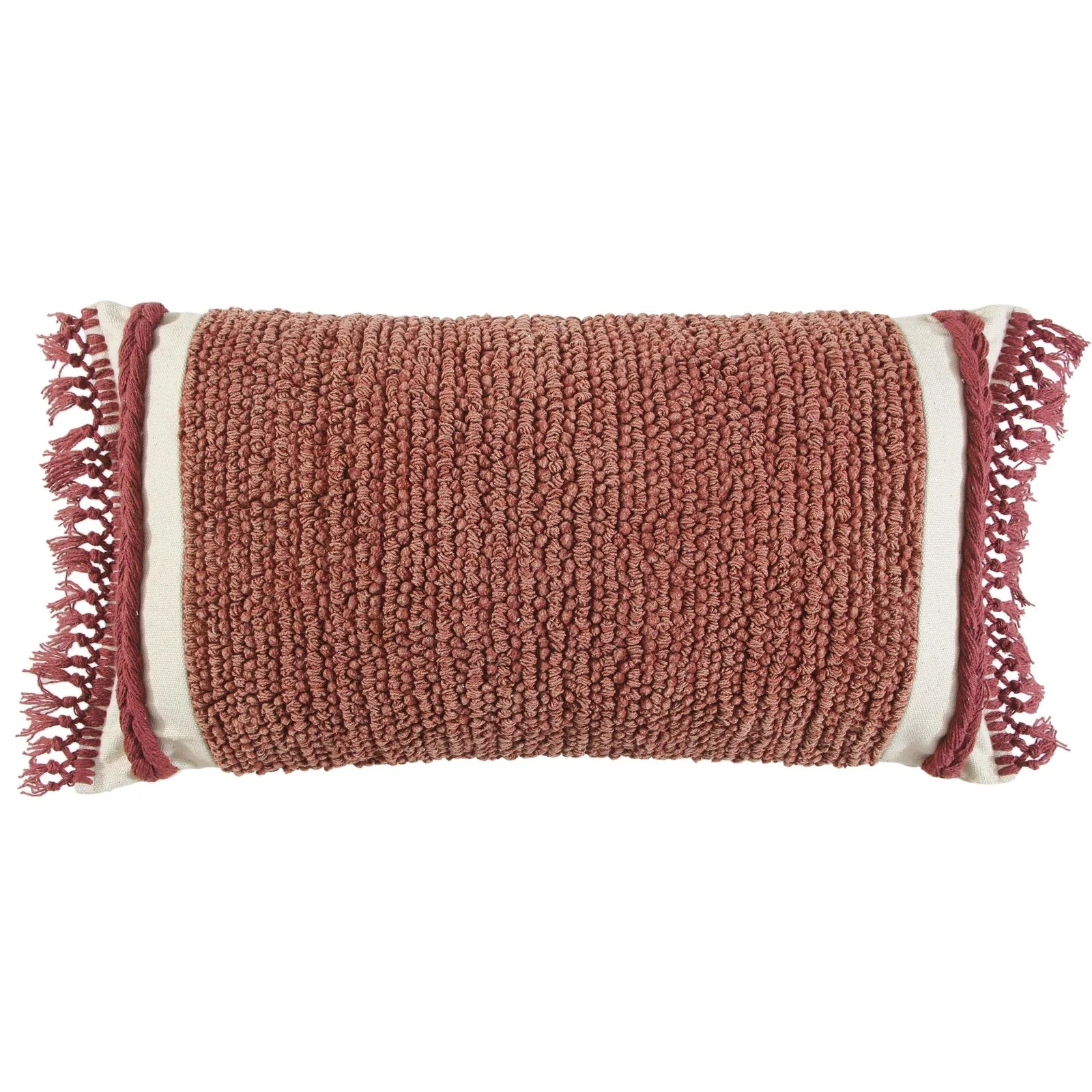 Woven Woven Cotton Solid Texture Decorative Throw Pillow - Image 11