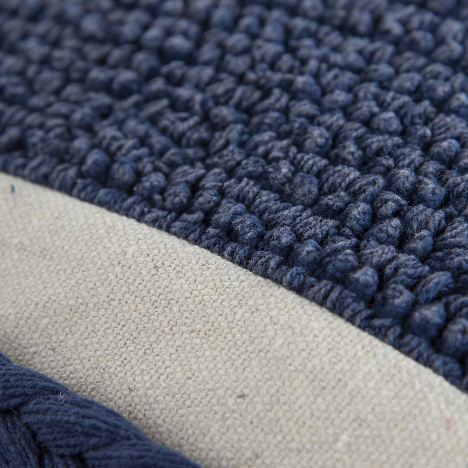 Woven Woven Cotton Solid Texture Decorative Throw Pillow - Image 3