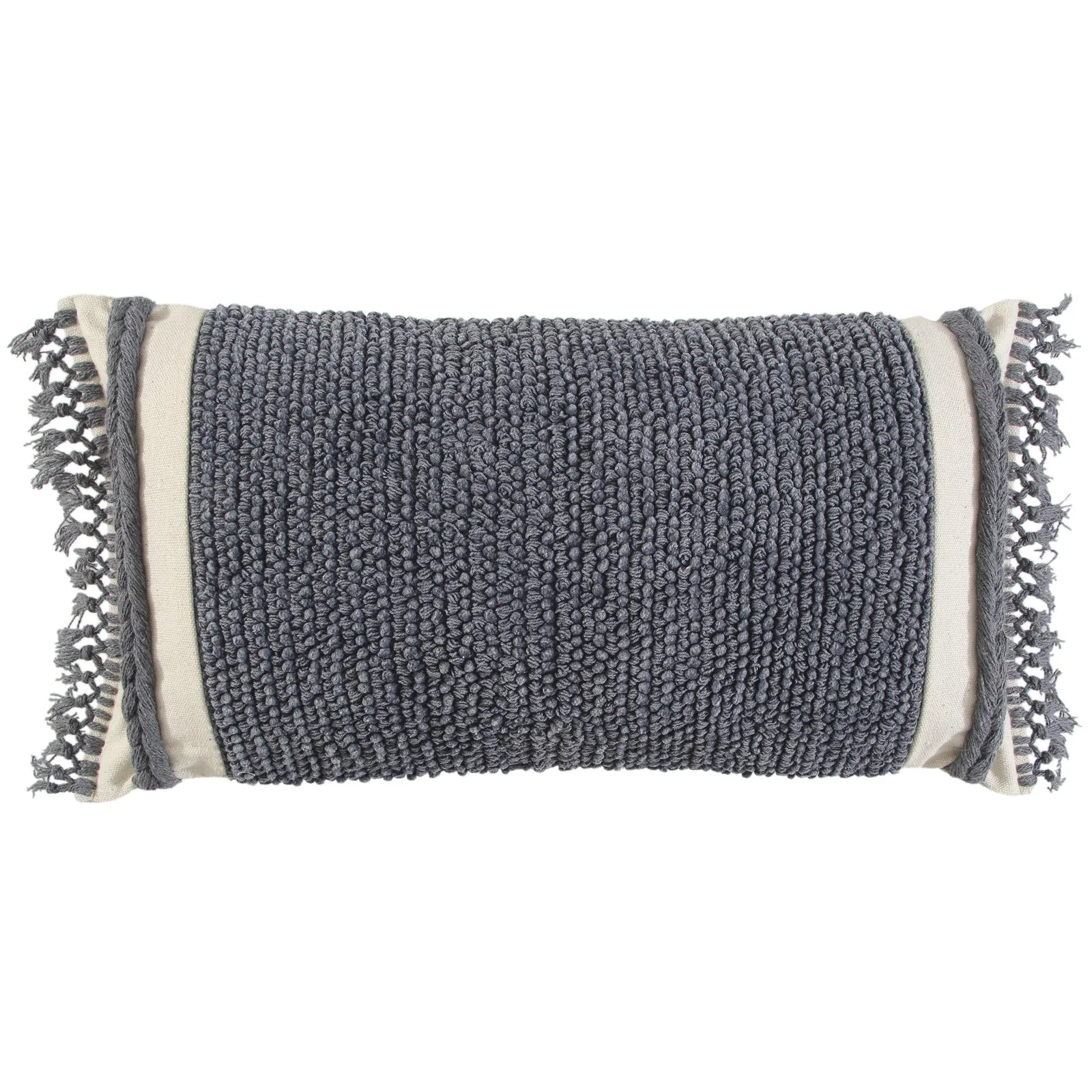Woven Woven Cotton Solid Texture Decorative Throw Pillow - Image 5