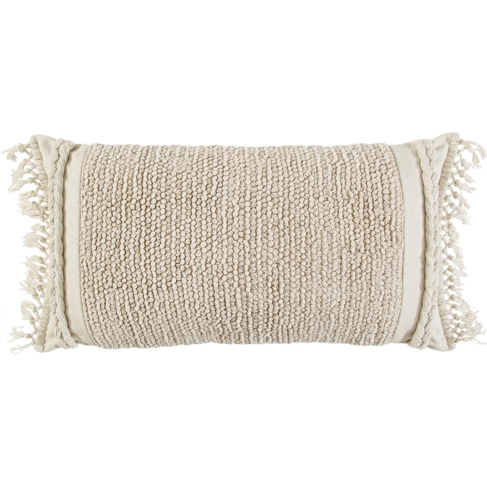Woven Woven Cotton Solid Texture Decorative Throw Pillow - Image 8