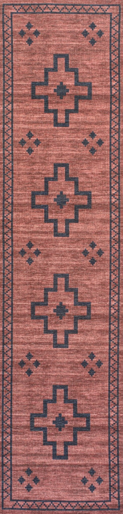 Korsa Geometric Medallion Machine-Washable Area Rug - Image 13