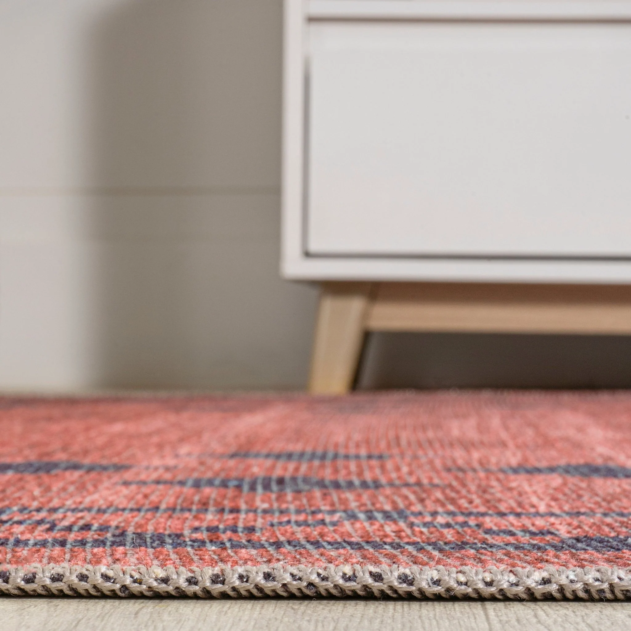 Korsa Geometric Medallion Machine-Washable Area Rug - Image 9