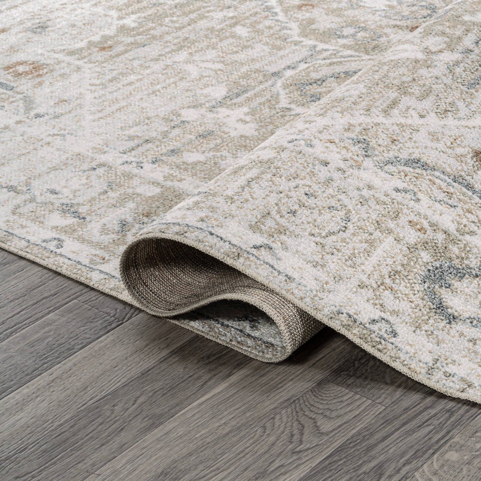 Shaii Global Medallion Low-Pile Machine-Washable Area Rug - Image 14