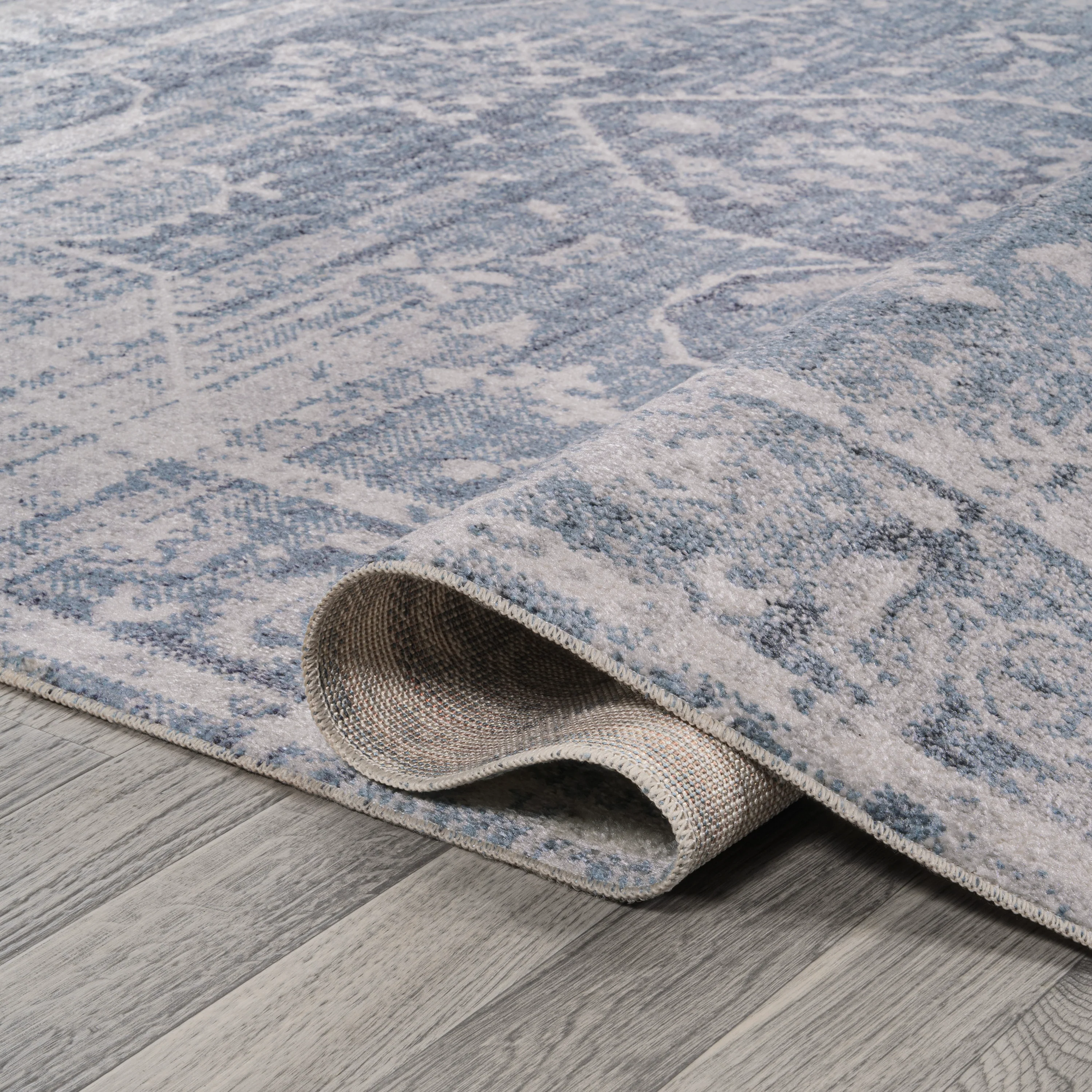 Shaii Global Medallion Low-Pile Machine-Washable Area Rug - Image 50