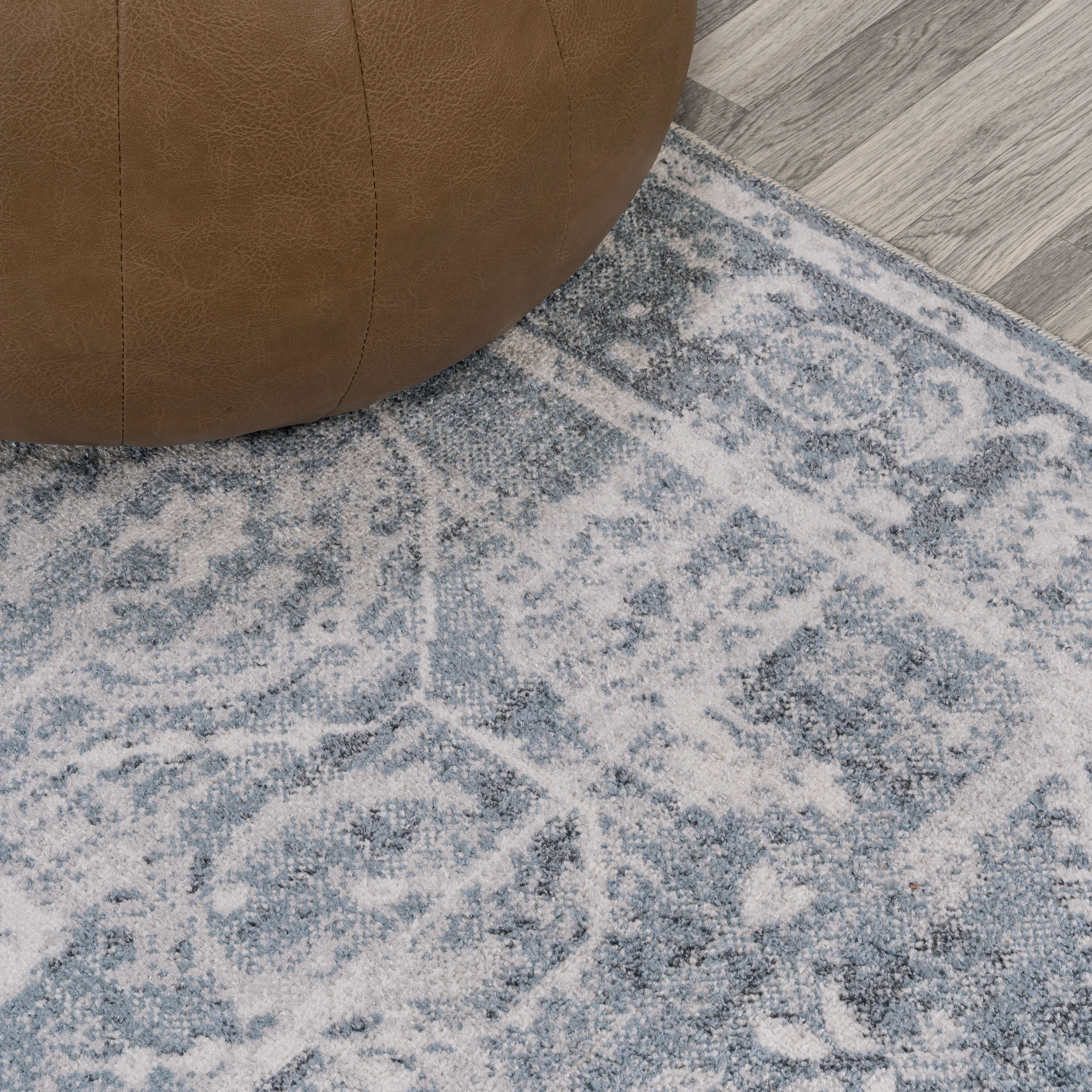 Shaii Global Medallion Low-Pile Machine-Washable Area Rug - Image 52