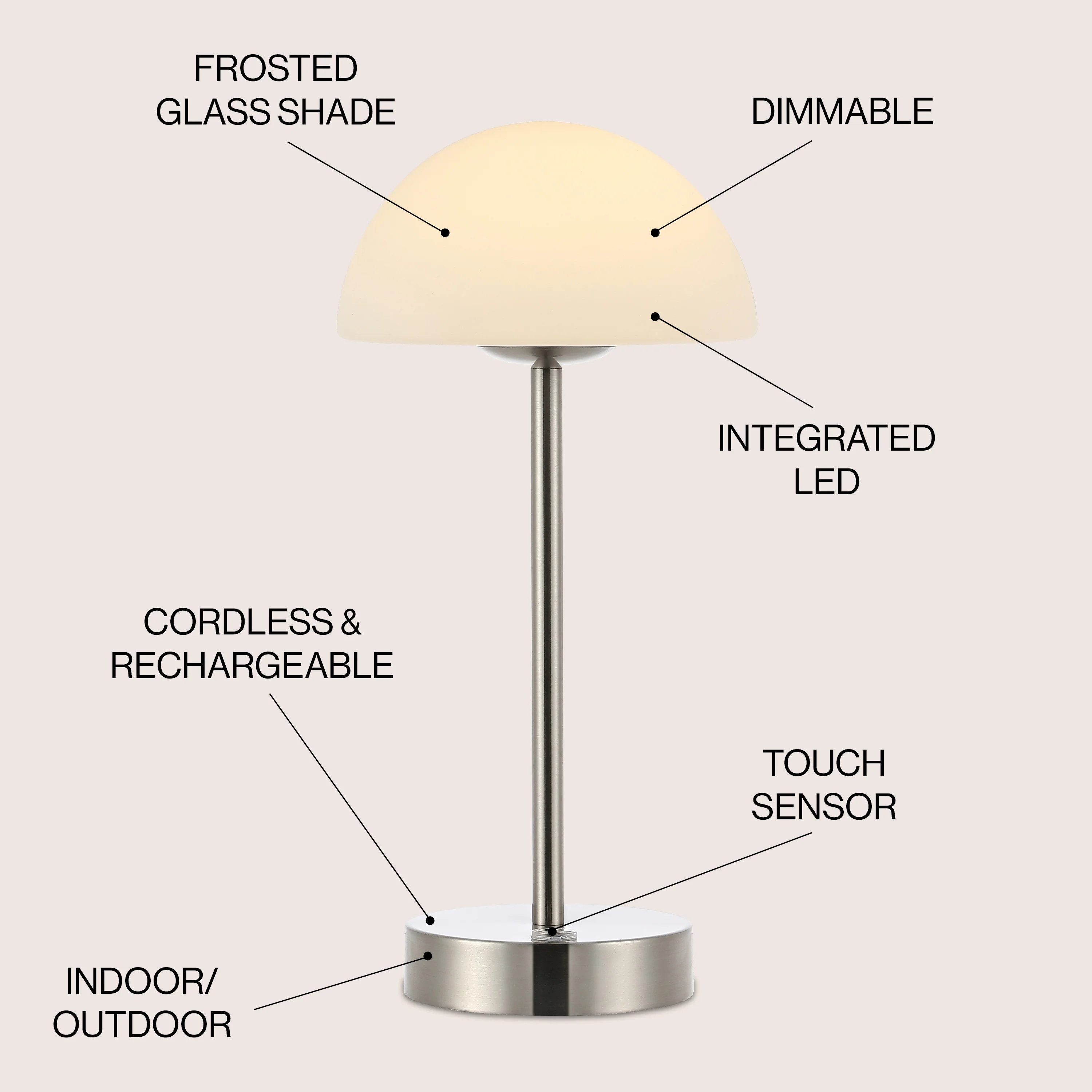 Xavier Modern Minimalist Iron Rechargeable Integrated Portable LED Table Lamp - Image 16