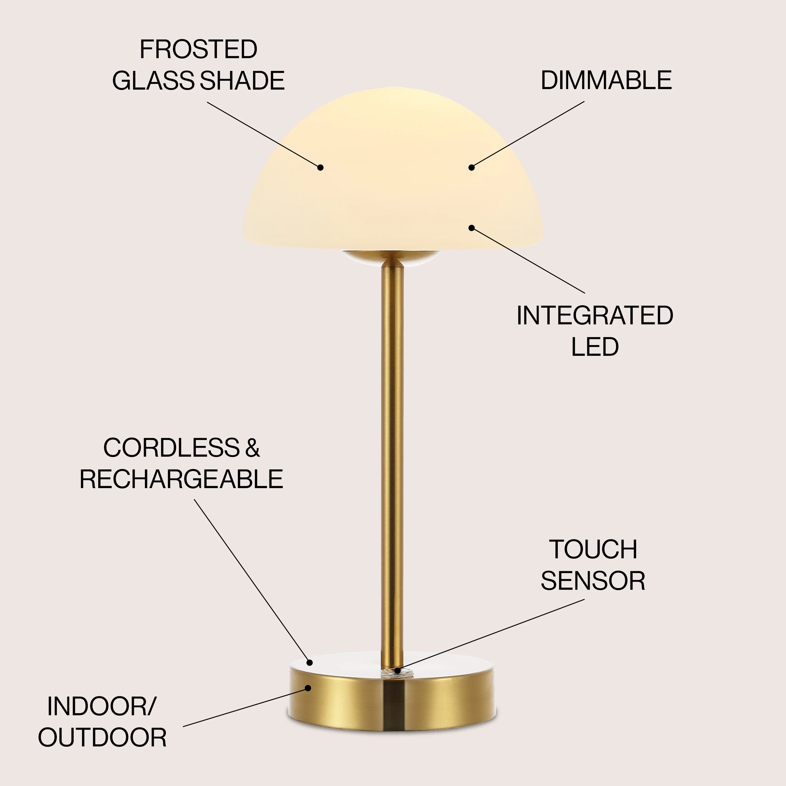 Xavier Modern Minimalist Iron Rechargeable Integrated Portable LED Table Lamp - Image 6
